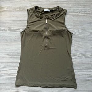 New York & Company Olive Green Sleeveless top